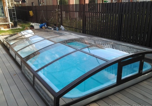 Монтаж композитного бассейна Эри