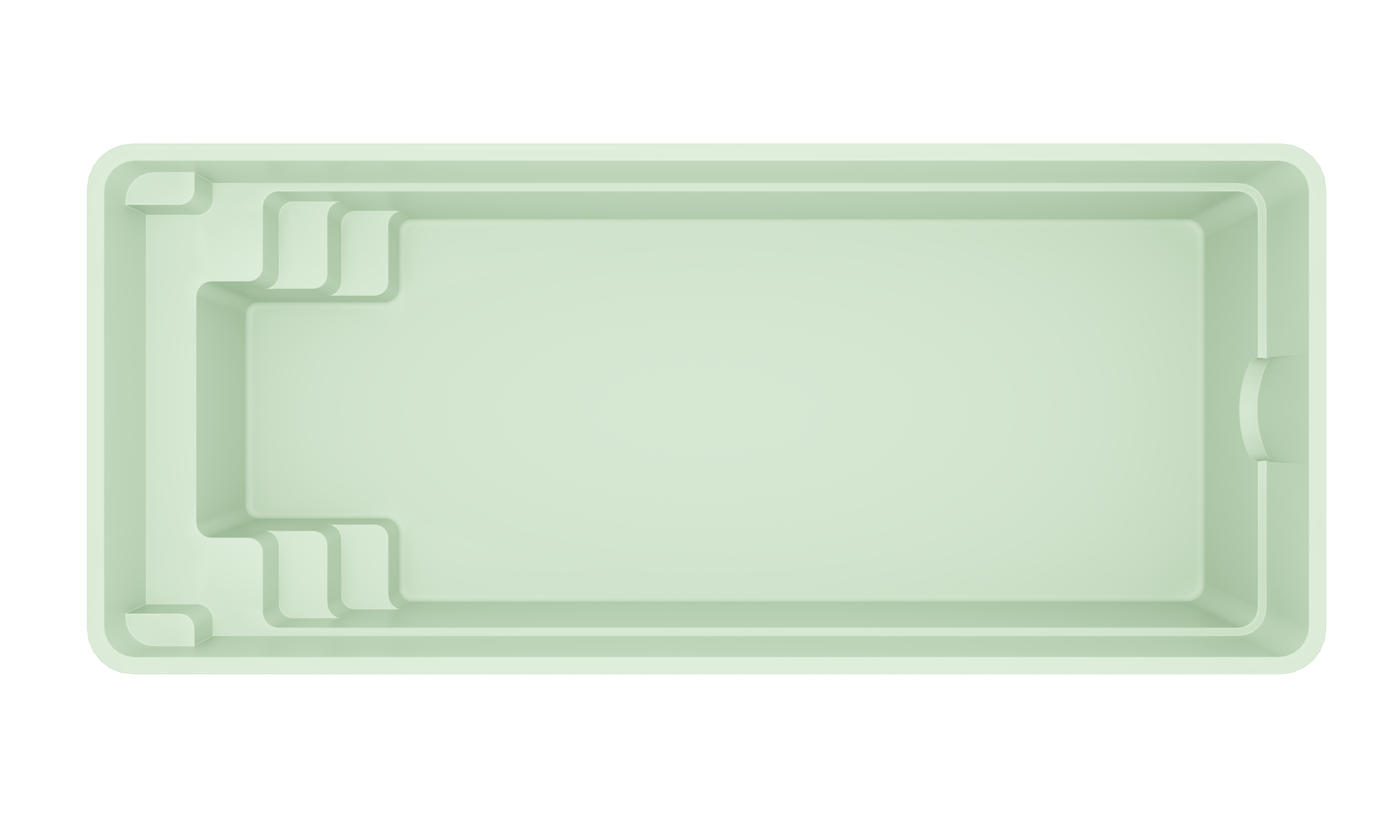 Композитный бассейн Эри 700  ECOLINE